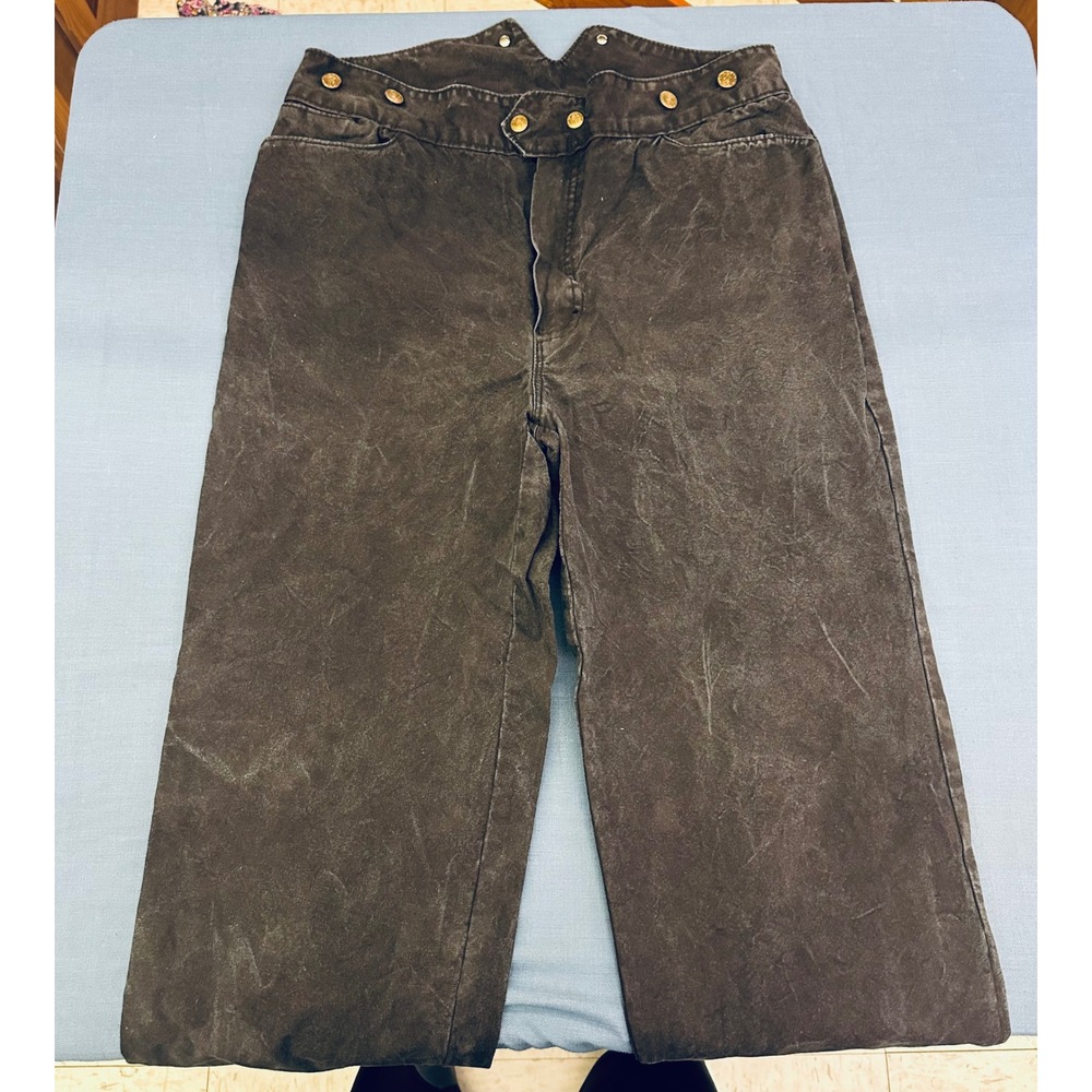 Double H Ranch Saddle Shop The Laporte Pant Mens 33x34 Faded Black Western USA